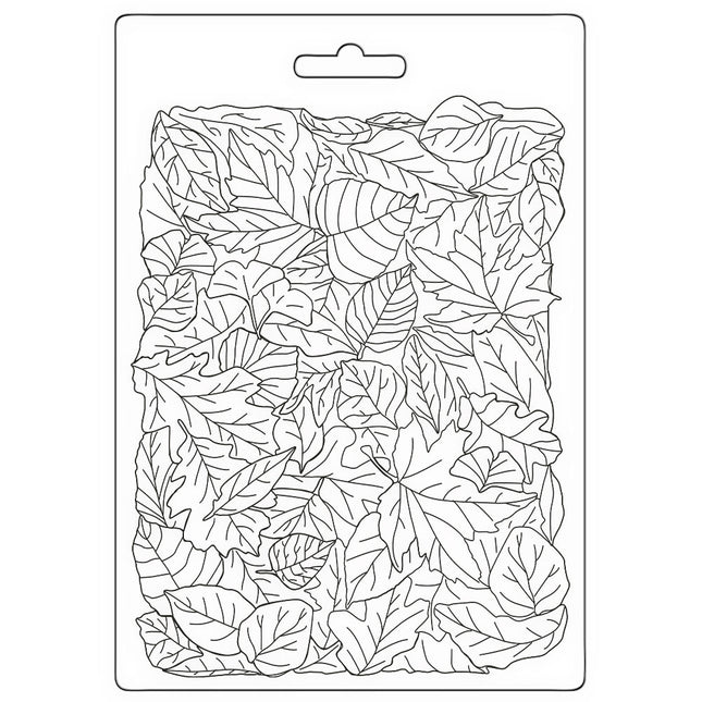 Weiche Form A5 - Woodland Blättermuster