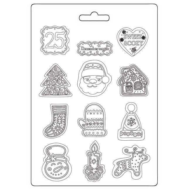 Weiche Form A5 - Candy Christmas Elemente