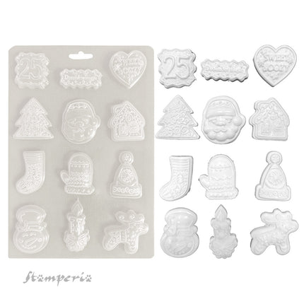 Weiche Form A5 - Candy Christmas Elemente