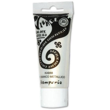Vivace Farbe ml 60 - Metallisch Weißgold
