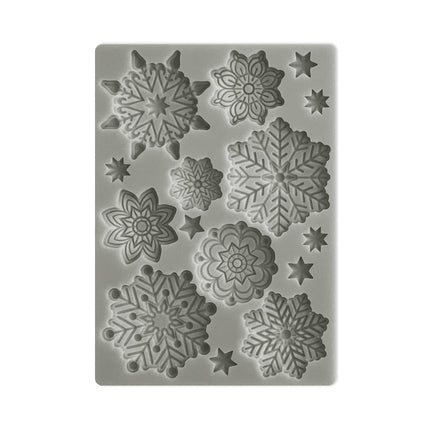 Silikonform A6 - Schneeflocken