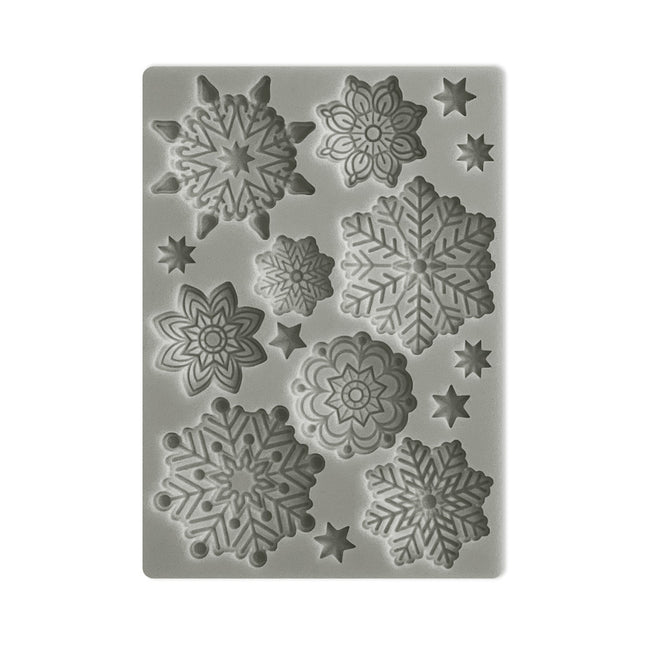 Silikonform A6 - Schneeflocken