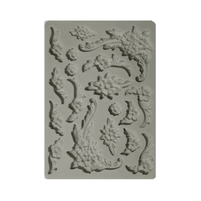 Silikonform A5 - Precious Blumen Ecken