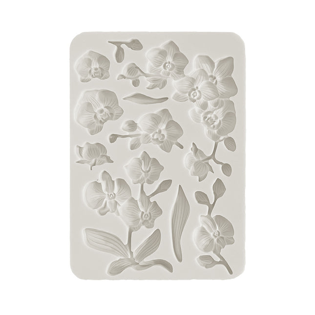 Silikonform A5 - Orchideen und Katzen, Orchideen