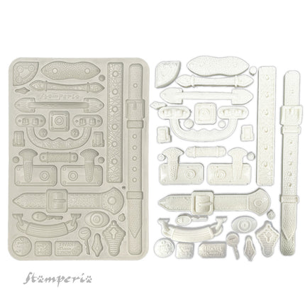Silikonform A5 - Art of Travelling Gürtel und Griffe