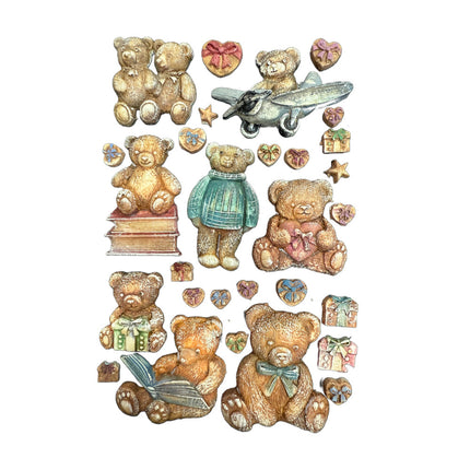 Silikonform A5 - Das Eulenhaus Teddybären  