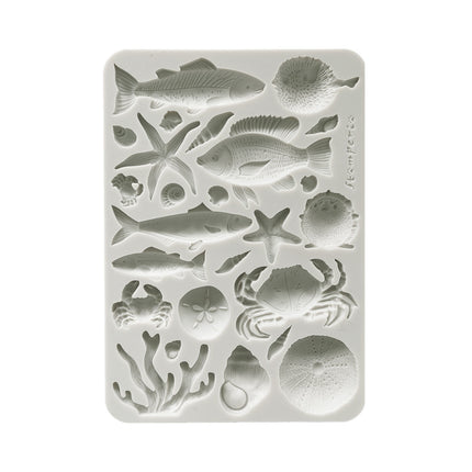 Silikonform A5 - Silent Sea Muscheln und Fische