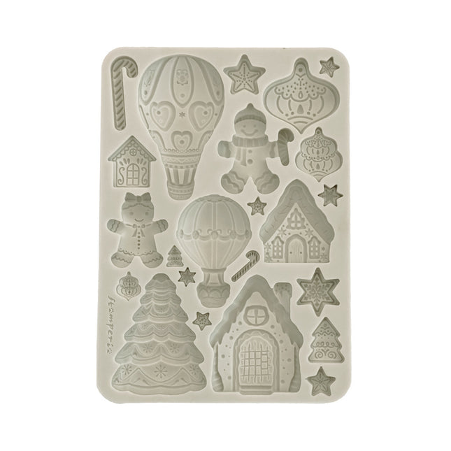 Silikonform A5 - Candy Christmas Lebkuchen