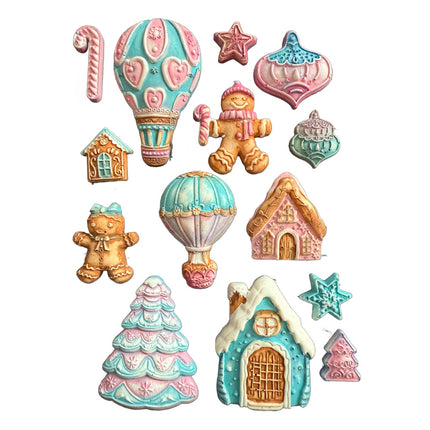 Silikonform A5 - Candy Christmas Lebkuchen