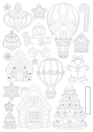 Silikonform A5 - Candy Christmas Lebkuchen