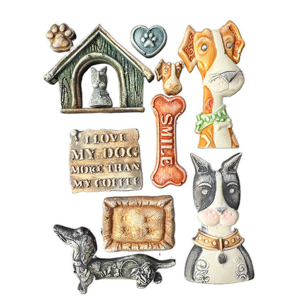 Silikonform A5 - Furry Friends Ich liebe meinen Hund
