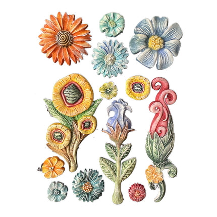 Silikonform A5 - Furry Friends Blumen