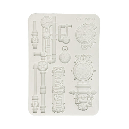 Silicon mould Designs A5 for Art and Craft - Gardens of Time clocks and tubes