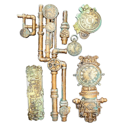 Silicon mould Designs A5 for Art and Craft - Gardens of Time clocks and tubes