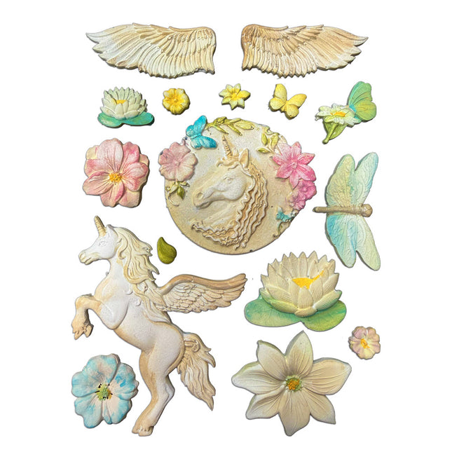 Silikonform Designs A5 für Kunst und Handwerk - Wonderland