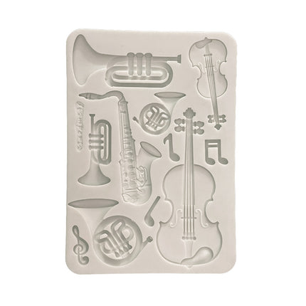 Silikonform Designs A5 für Kunst und Handwerk - Symphony Musikinstrumente