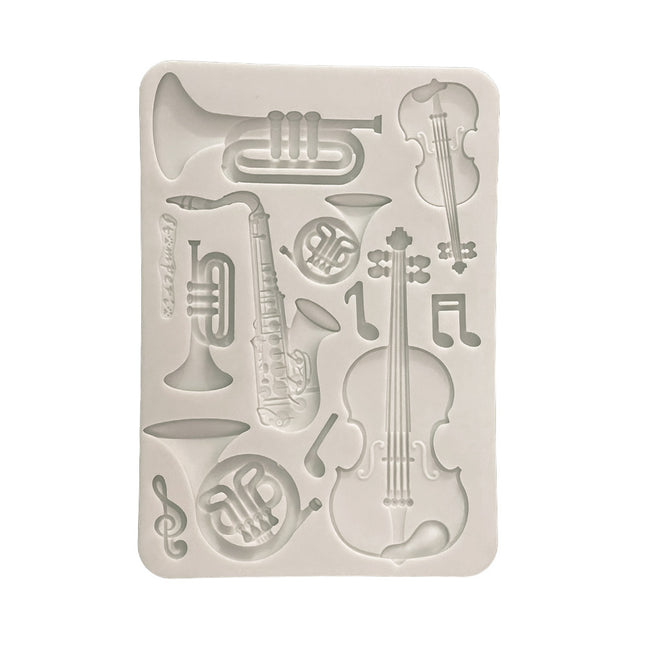 Silikonform Designs A5 für Kunst und Handwerk - Symphony Musikinstrumente