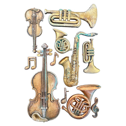Silikonform Designs A5 für Kunst und Handwerk - Symphony Musikinstrumente