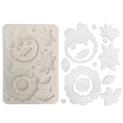 Silicon mould Designs A5 for Art and Craft - Christmas garlands