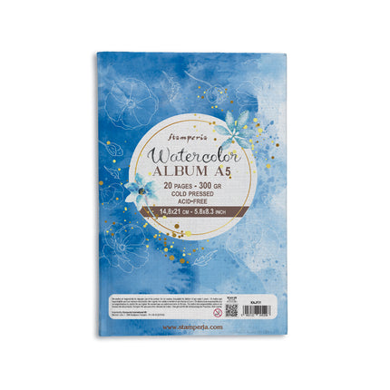 Aquarellalbum A5 - 20 Seiten