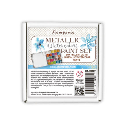 Set Metallic Aquarellfarben - 24 Farben