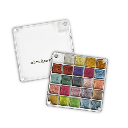 Set Metallic Aquarellfarben - 24 Farben