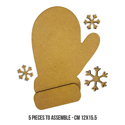 Bastelformen: Handschuhe und Schneeflocken