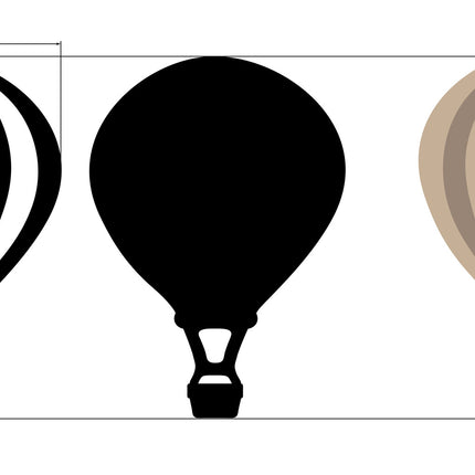 Bastelformen: Zeitlos Heißluftballon