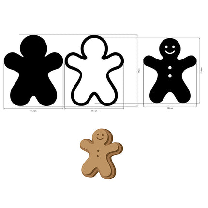 Bastelvorlagen: Candy Christmas Lebkuchen
