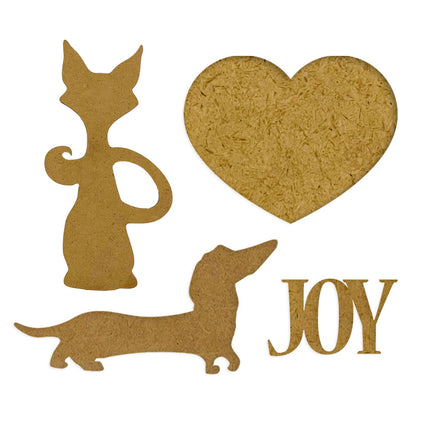 Bastel-Formen: Furry Friends Hund- und Katzensilhouette