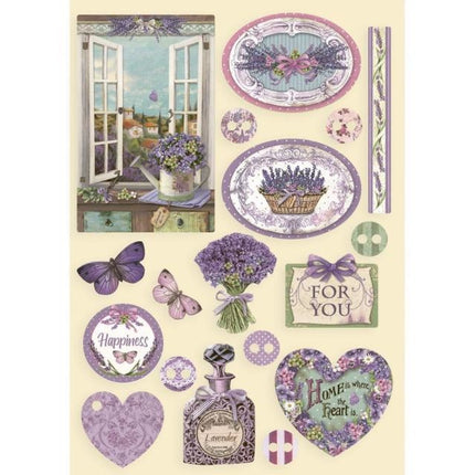 Bunte Holzform A5 - Provence