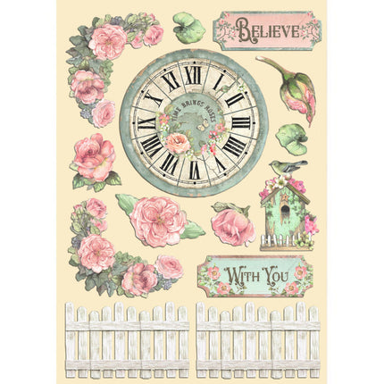 Bunte Holzform A5 - House of Roses