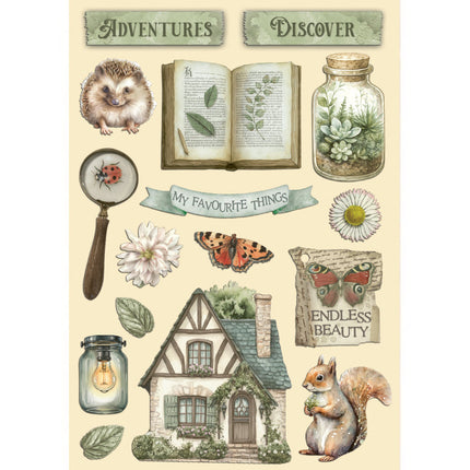 Buntes Holzmotiv A5 - Herbarium Silvae