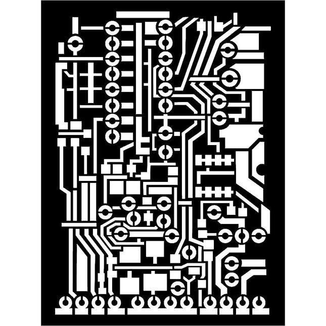 Dicke Schablone 15x20 cm - Leiterplatte