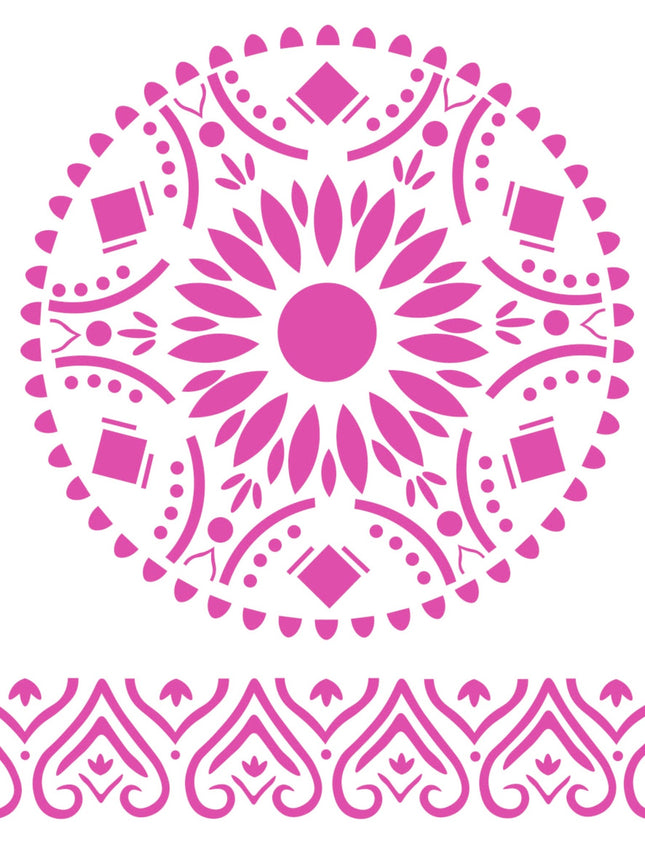 Schablone D cm. 20x15 Mandala