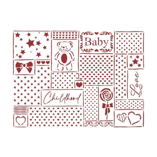 Schablone D cm 20x15 - DayDream Patchwork