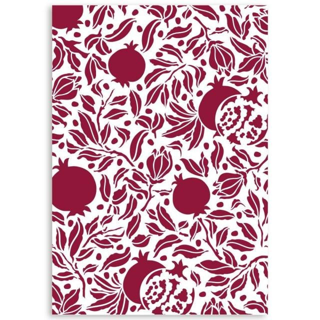 Schablone G cm 21x29,7 - Casa Granada Granatapfel-Struktur