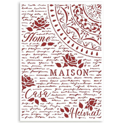 Schablone G cm 21x29,7 - Casa Granada Home, Maison