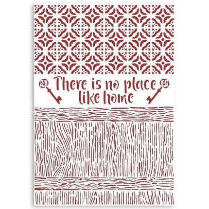 Schablone G cm 21x29,7 - Casa Granada Es gibt keinen Ort wie Zuhause
