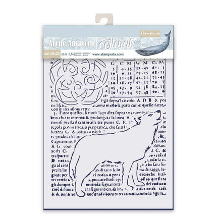 Dicke Schablone 20x25 cm Wolf