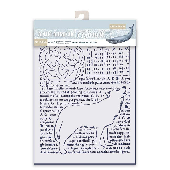 Dicke Schablone 20x25 cm Wolf