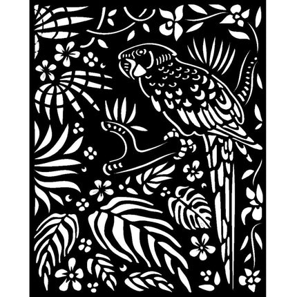 Dicke Schablone 20x25 cm - Amazonia Papagei