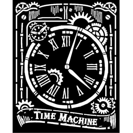 Dicke Schablone 20x25 cm - Uhr