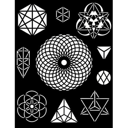 Dicke Schablone cm 20X25 - Cosmos Infinity Symbole