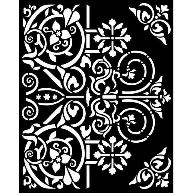 Dicke Schablone cm 20x25 - Magic Forest Türverzierungen
