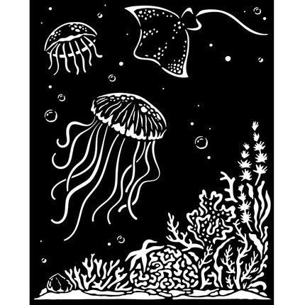 Dicke Schablone cm 20x25 - Songs of the Sea Qualle
