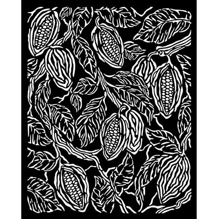 Dicke Schablone cm 20X25 - Kaffee und Schokolade Kaffee Textur
