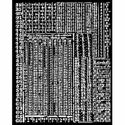 Dicke Schablone cm 20X25 - Fortune Hieroglyphen