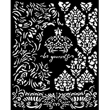 Dicke Schablone 20x25 cm - Alterego Krone Sei du selbst