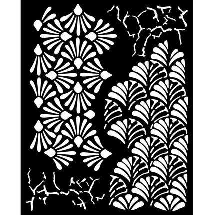 Dicke Schablone 20x25 cm - Alterego gemischte Muster